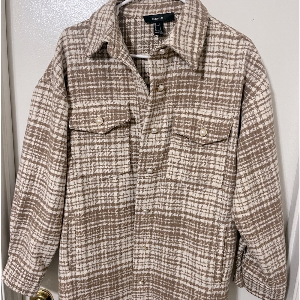 Brand new. Plaid jacket